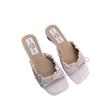 Fashion 2025 Fashion Ladies Shoes Open Toe Women's Slippers Summer Outdoor Dress New Elegant Comfortable Best Seller High Heels Zapatos