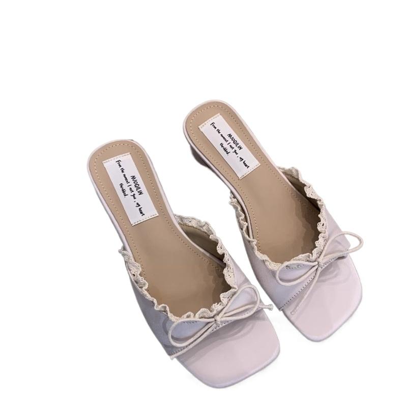 Fashion 2025 Fashion Ladies Shoes Open Toe Women's Slippers Summer Outdoor Dress New Elegant Comfortable Best Seller High Heels Zapatos