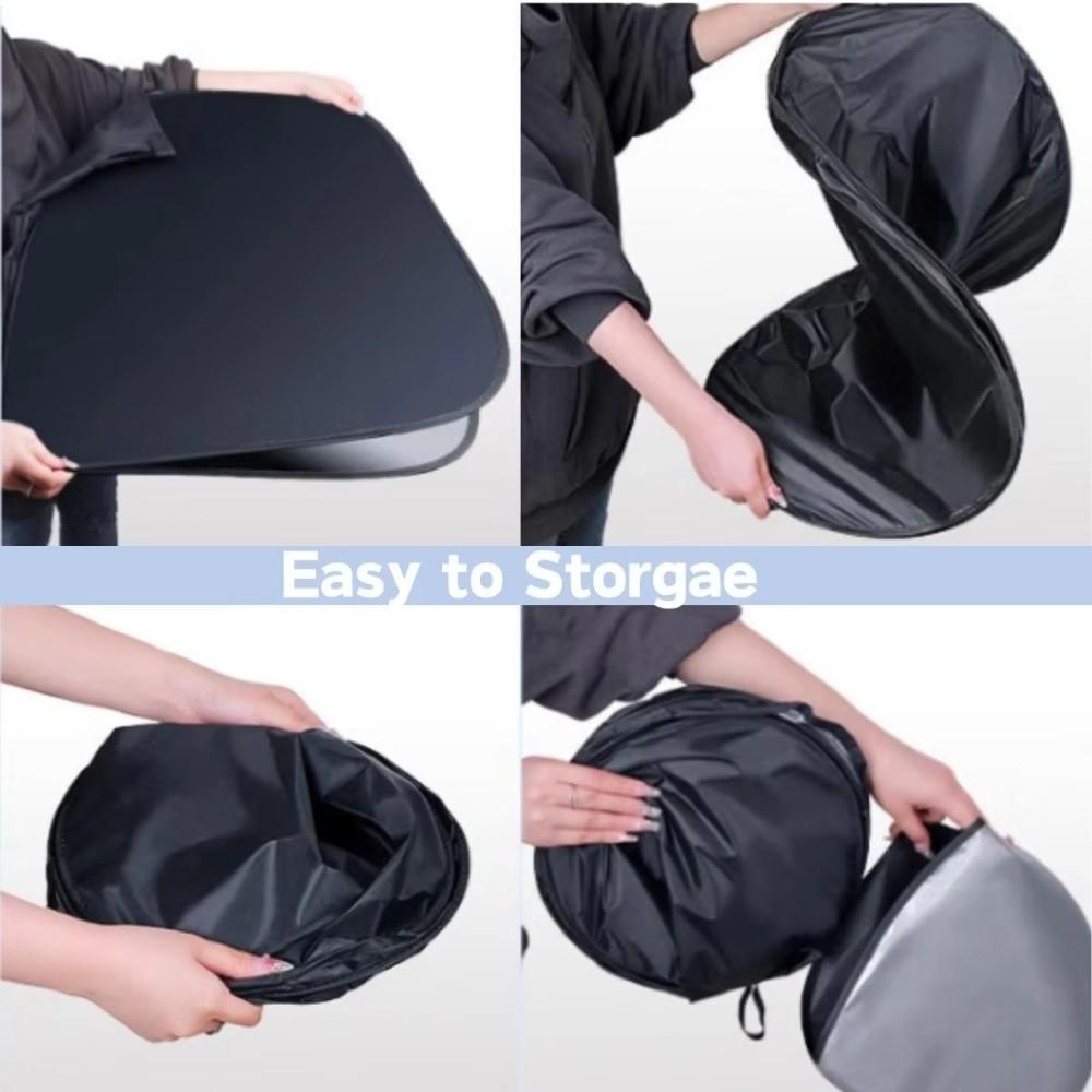 Foldable Design Car Sunshade Cover UV Heat Blocker Front Window Protector  Car Front Window