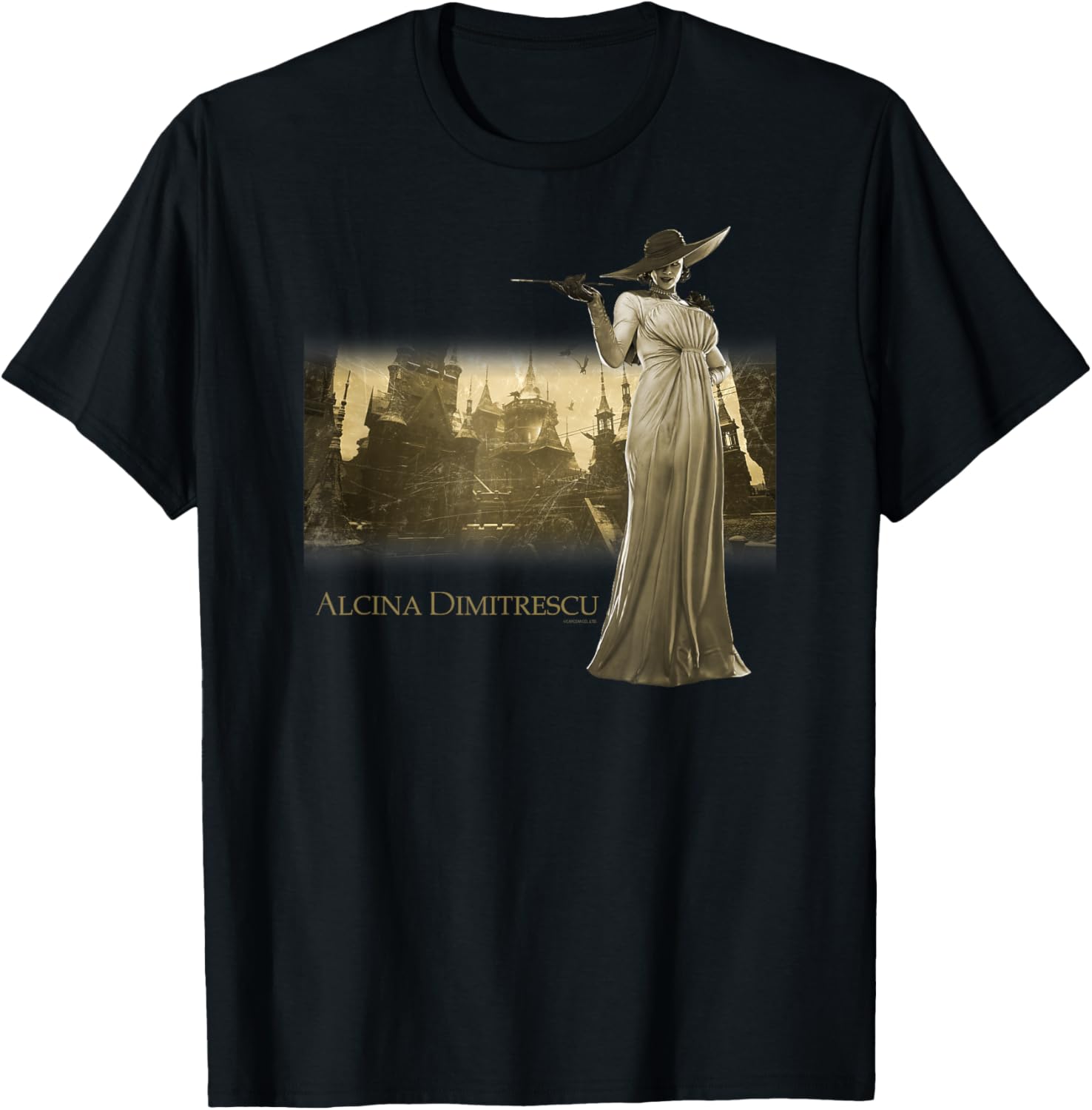 

Resident Evil Village Gold Edition DIMITRESCU T-Shirt Men s and Women s Summer Pure Cotton Clothing Casual Short Sleeve T-shi... S разноцветный