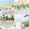 Elegant Design Satin Chair Sashes Butterfly Ties Chair Cover Decoration  Festival Celebration