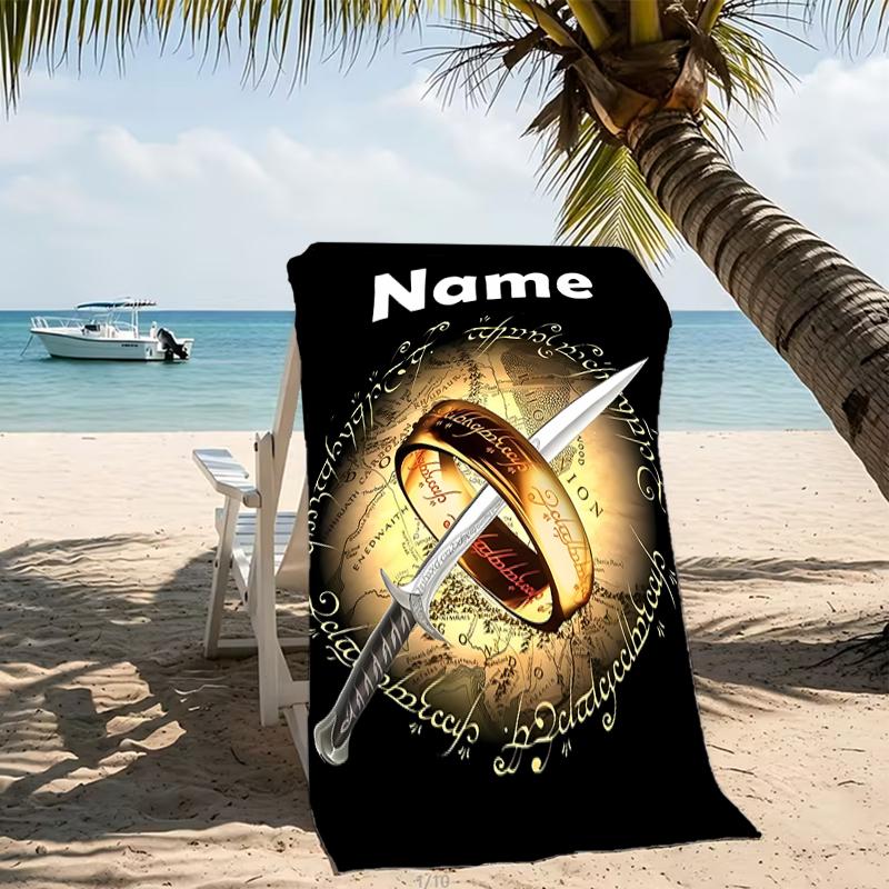Customizable Personalized Beach Towels The Fellowship of the Ring Themed designs.Suitable for the Beach, Yoga, Sports;ideal As Beach Accessories