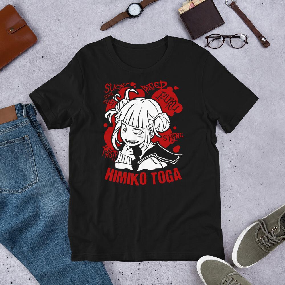 Himiko Toga New T-shirt,My Hero Academia Shirt,Waifu, Boku No hero,graphic tee Unisex T-Shirt S