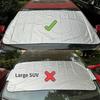 2Pcs Car Windshield Protector Car Exterior Protection Prevent Snow Ice Sun Shade Dust Frost Freezing Snow Windshield Cover