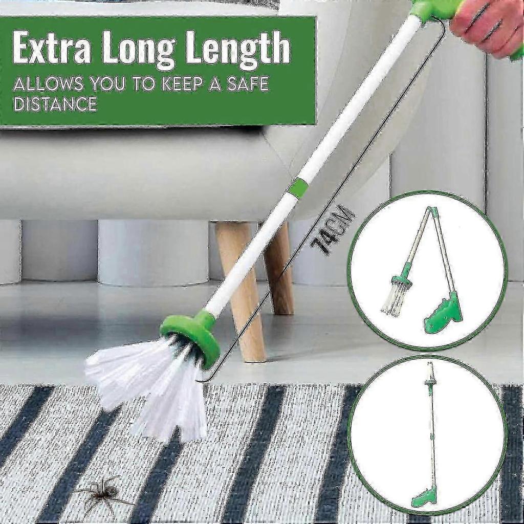 Spider Catcher Long Handle 74cm Foldable Design Bug Catcher Spider Catcher Extra Long Handle Humanely Removes Spiders, Insects, Daddy Longlegs, Wasps_