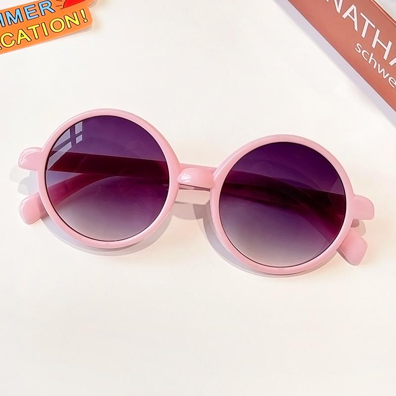 Boy Girl Cute Cartoon Bear Shape Fashion Round Sunglasses Children Vintage Sunglasses UV Protection Classic Kids Eyewear