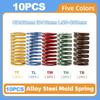 10PCS OD 20mm Compression Spring Loading Die Mold Spring ID 10.1/10.2/10.5/11.1/mm Length 15-300mm Yellow/Blue/Red/Green/Brown