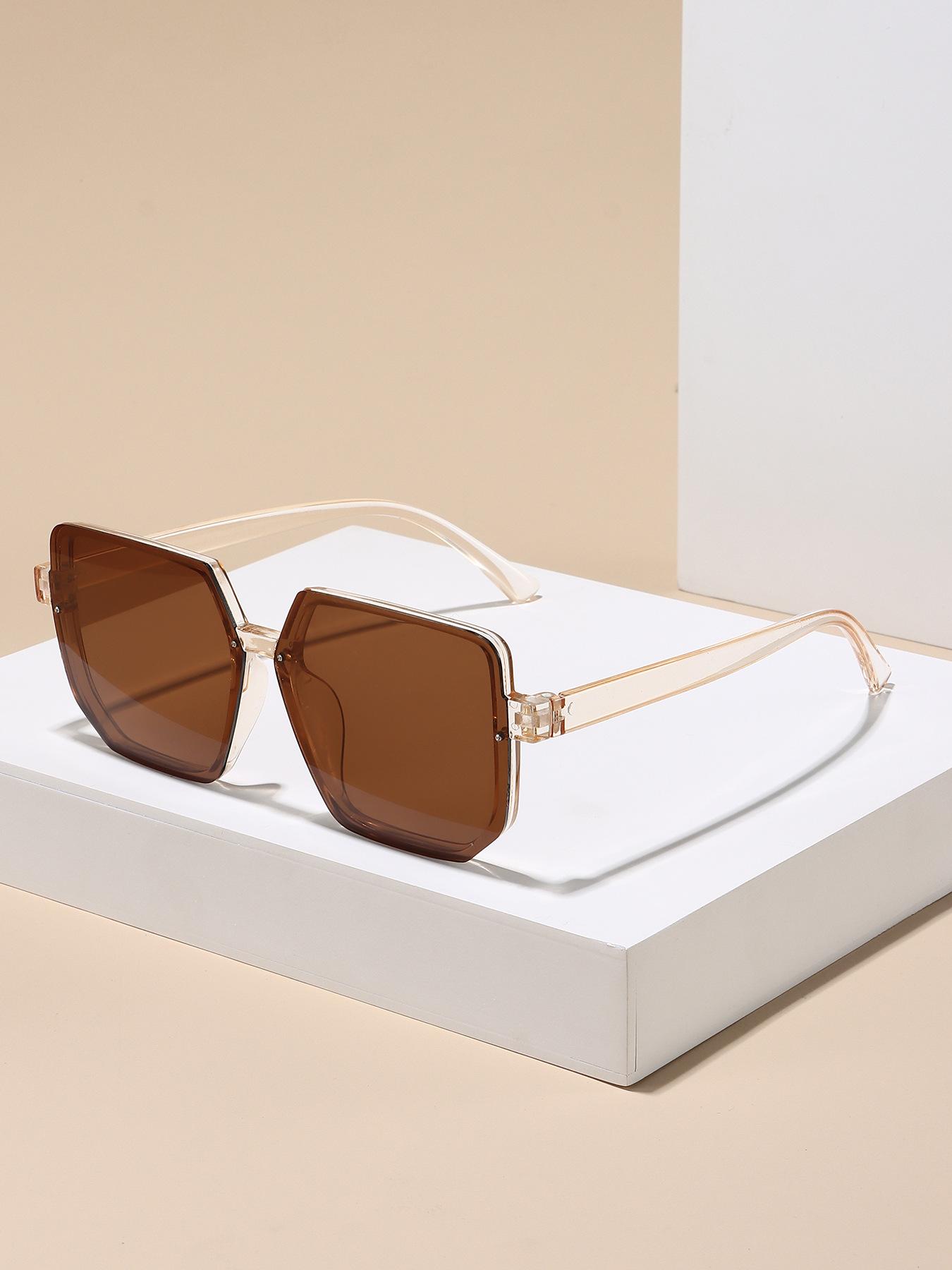 JYL TS Sunglasses Unisex UV Protection  Polygon Metal Frame 99022 A-12597 шокирующие розовый