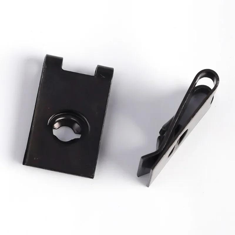 U shape Clips Fastener Car Stainless Steel Screw Base Clip Chassis Engine Guard Metal Nut/Screw Washers U-shape Clip