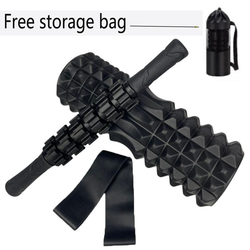 Fitness Yoga Foam Roller Set for Muscle Relaxation and Physiotherapy Home Gym Equipment Pilates Massage Tool