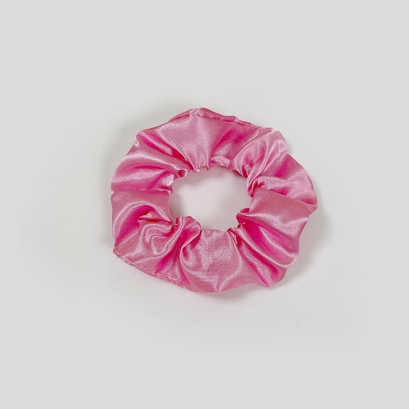 European-American Satin Pleated Hair Tie - French Minimalist Design