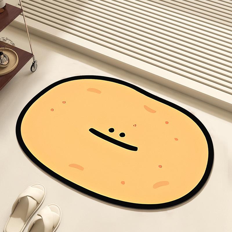 Cartoon Bathroom Mat Anti Slip and Dirt Resistant Easy To Maintain