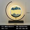 Modern Geometric Sand Art Desk Lamp - Adjustable Brightness, USB Powered, No Battery Needed, Ideal for Bedroom & Office Decor