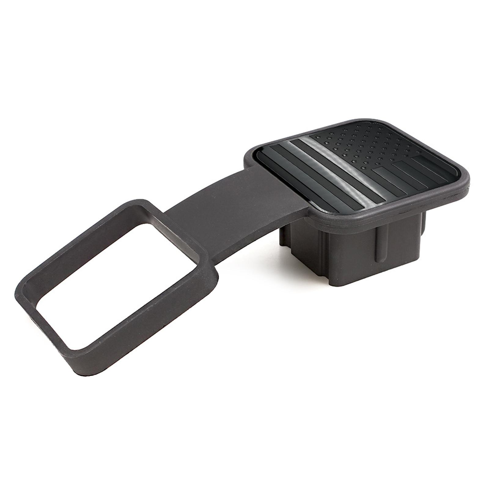 

Черная резиновая крышка сцепного устройства прицепа с американским флагом США подходит для 2-дюймовых ресиверов, крышка сцепного устройства, защитные колпачки для буксирных заглушек 3