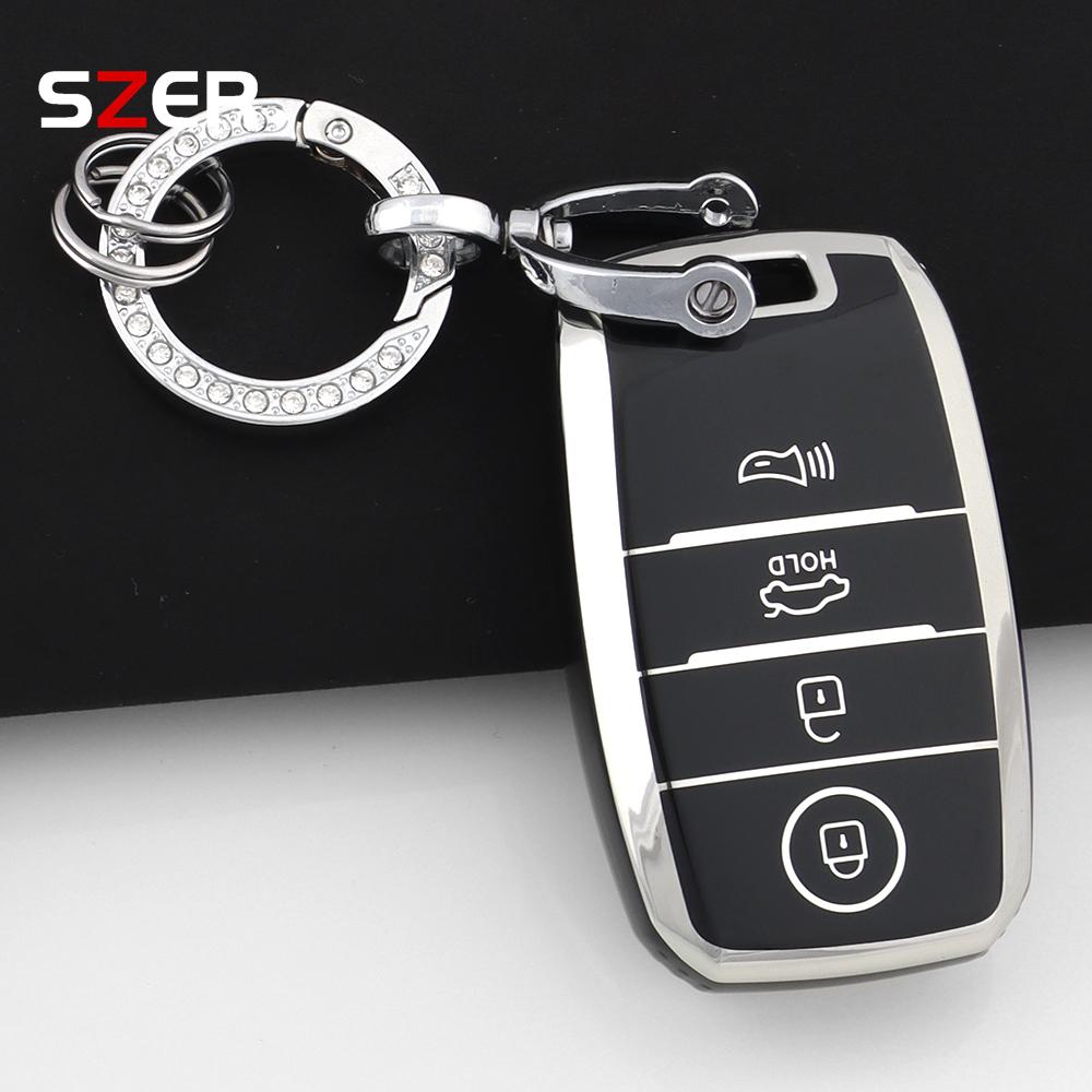 3 4 Tasten TPU Auto Fernbedienung Schlüsselhülle Abdeckung Schale Fob Für Kia Sportage Cerato Optima K2 K3 K4 K5 Rio Picanto Soul Sorento Sedona