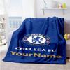 Chelsea Customize Text Blanket Multi-purpose Personalized Blanket Warmthful Decor Throw For Seaside Office Home Decor Office Chair