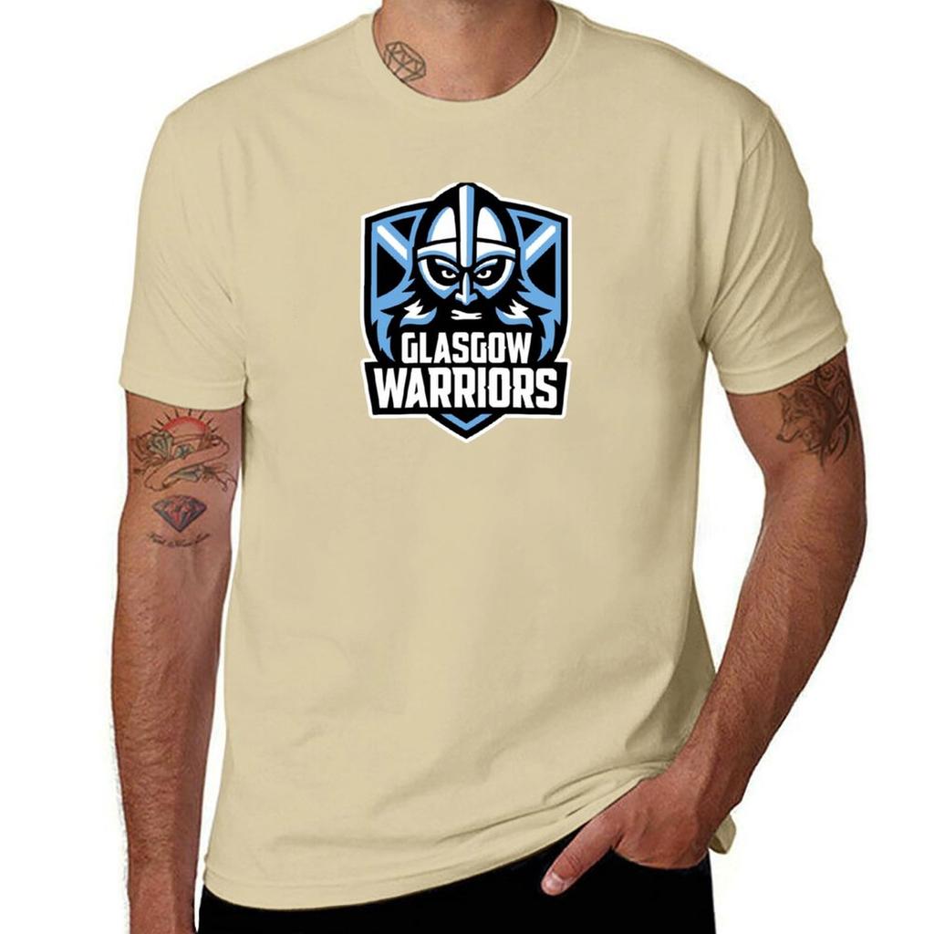 Glasgow Warriors T-Shirt Aesthetic Clothing Tees Boys Whites Plain White T Shirts Men
