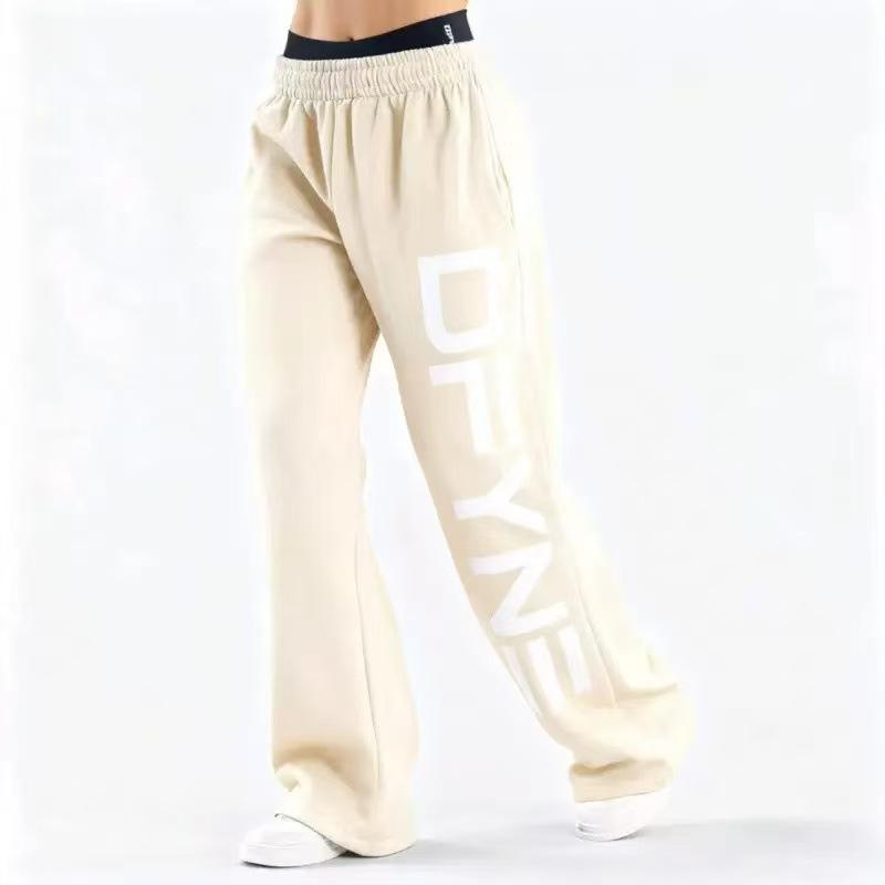 Women's Hooded Long Sleeve Sweatshirt Loose Fit Loungewear Letter Print Pullover Hoodie