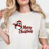 Merry Christmas Penguin SweatShirt and Kids Tshirt: Comfort Colors Santa Hat Christmas Tee