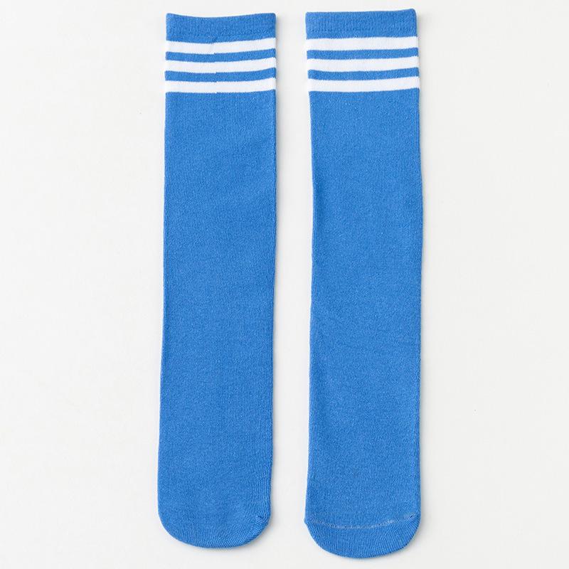 Kinder Lange Kniestrümpfe Gestreift & Uni - Frühling/Herbst Stil, Einheitsgröße, Bonbonfarben, für Jungen & Mädchen