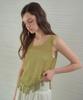 Aueonoseuteljia Handmade Fringe Sleeveless Knit_Olive(Oc26Kn21)