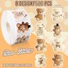 500PCS Multicolor Cartoon Bear Sticker Ornament DIY Accessories Kawaii Bear Decal Decoration Laptop Notebook Cute Bear Decals