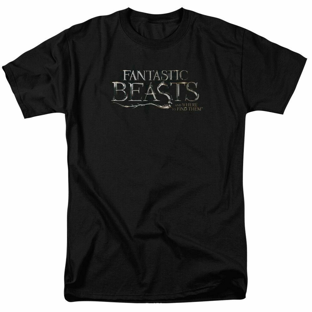 Fantastic Beasts Logo T Shirt Mens Licensed Fantasy Movie Black S
