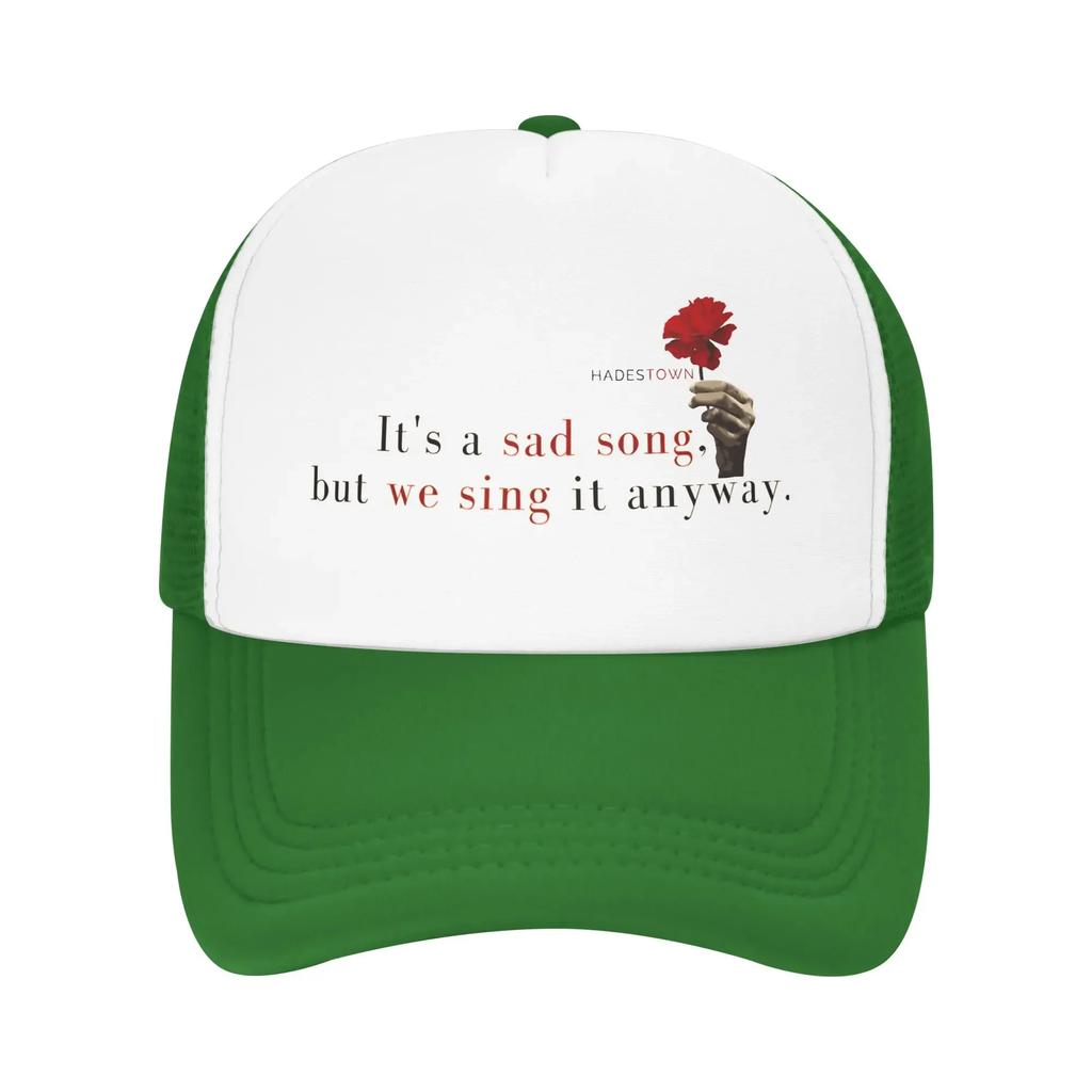 Hadestown flower Mesh Caps Outfits for Unisex Women Adjustable Snapback MeshBack Summer Breathable Caps