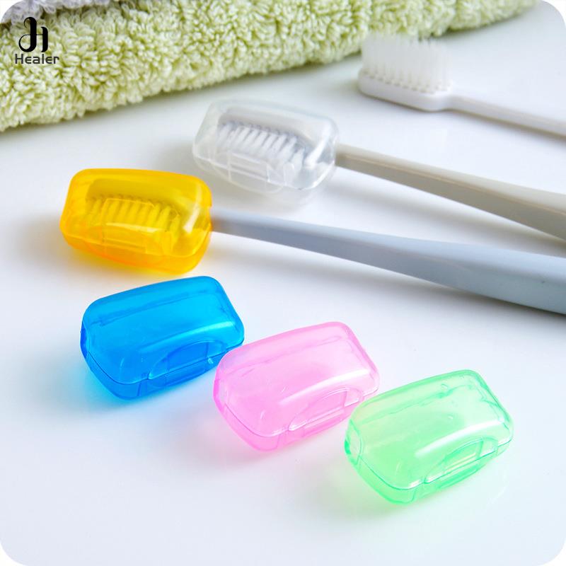 1pc Portable Toothbrush Head Cover Case For Travel Hiking Camping Toothbrush Box Brush Cap Case For Trip Bathroom Accessory