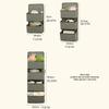 1PC Space Saving Foldable Hanging Storage System Door Mounted Organizer for Shoes Toys Books Miscellaneous Items