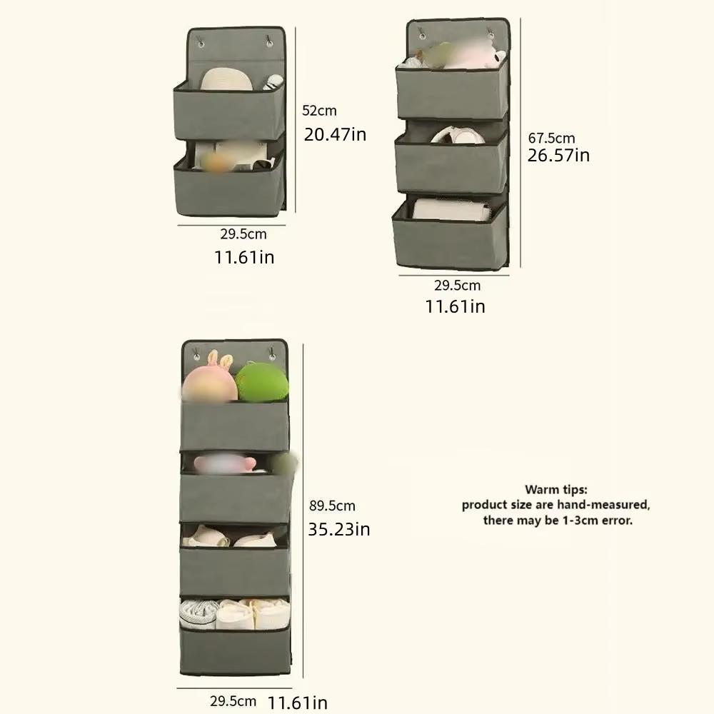 1PC Space Saving Foldable Hanging Storage System Door Mounted Organizer for Shoes Toys Books Miscellaneous Items