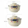 Japanese Ceramic with Lid Soup Ramen Bowl Dessert Snack Large Capacity Service Bowls Restaurant Tableware