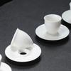 Hat Cup Lamb Jade Porcelain Tea Cup Sketch Tea Cup Master Cup Ceramic Kung Fu Tea Set White Porcelain Water Drop Gratitude Cup