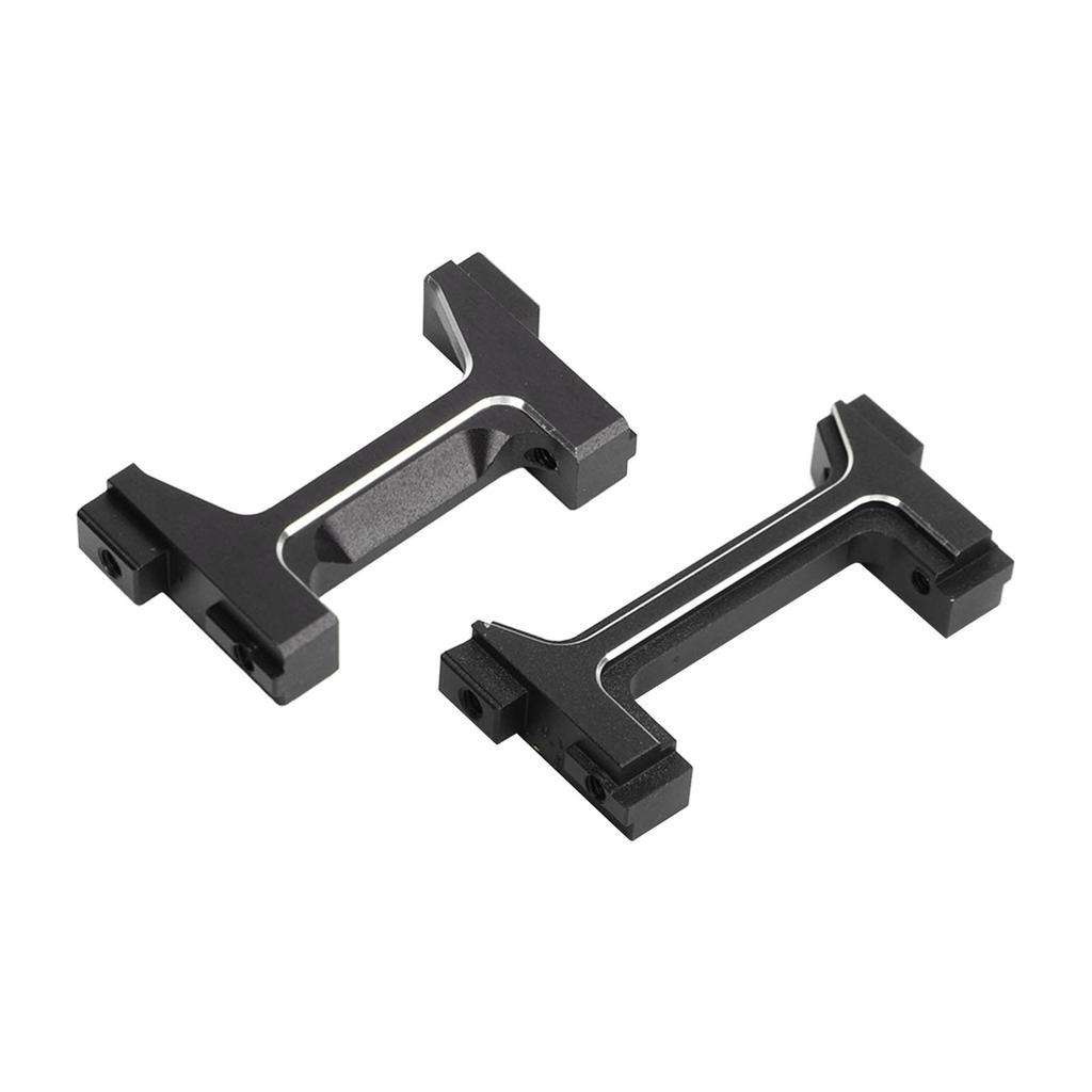 Aluminum Front and Rear Bumper Mounts Set RC Bumper Mount for TRX4M 1 18 RC Crawler Black