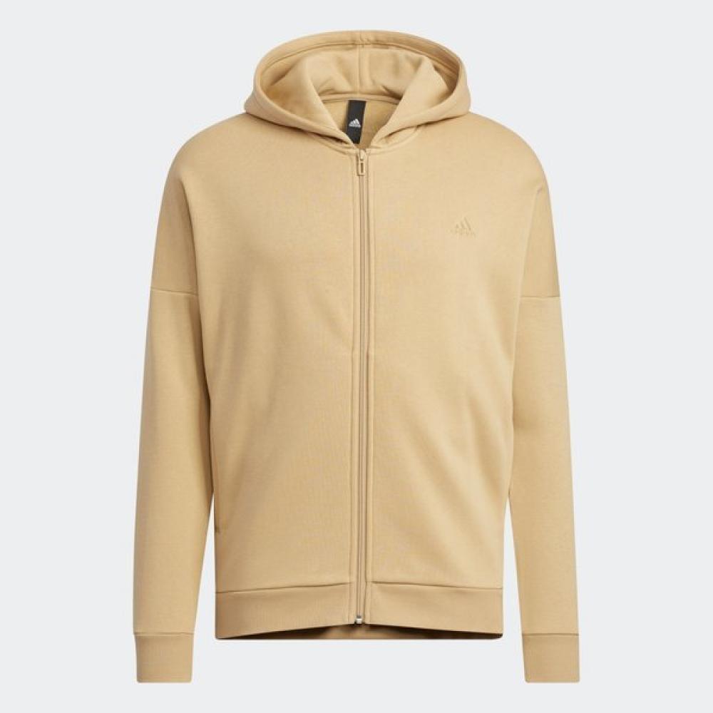 

Adidas Galleria Mens Sportswear U Wording fUll Zip Hoodie BEIGE/A2XL