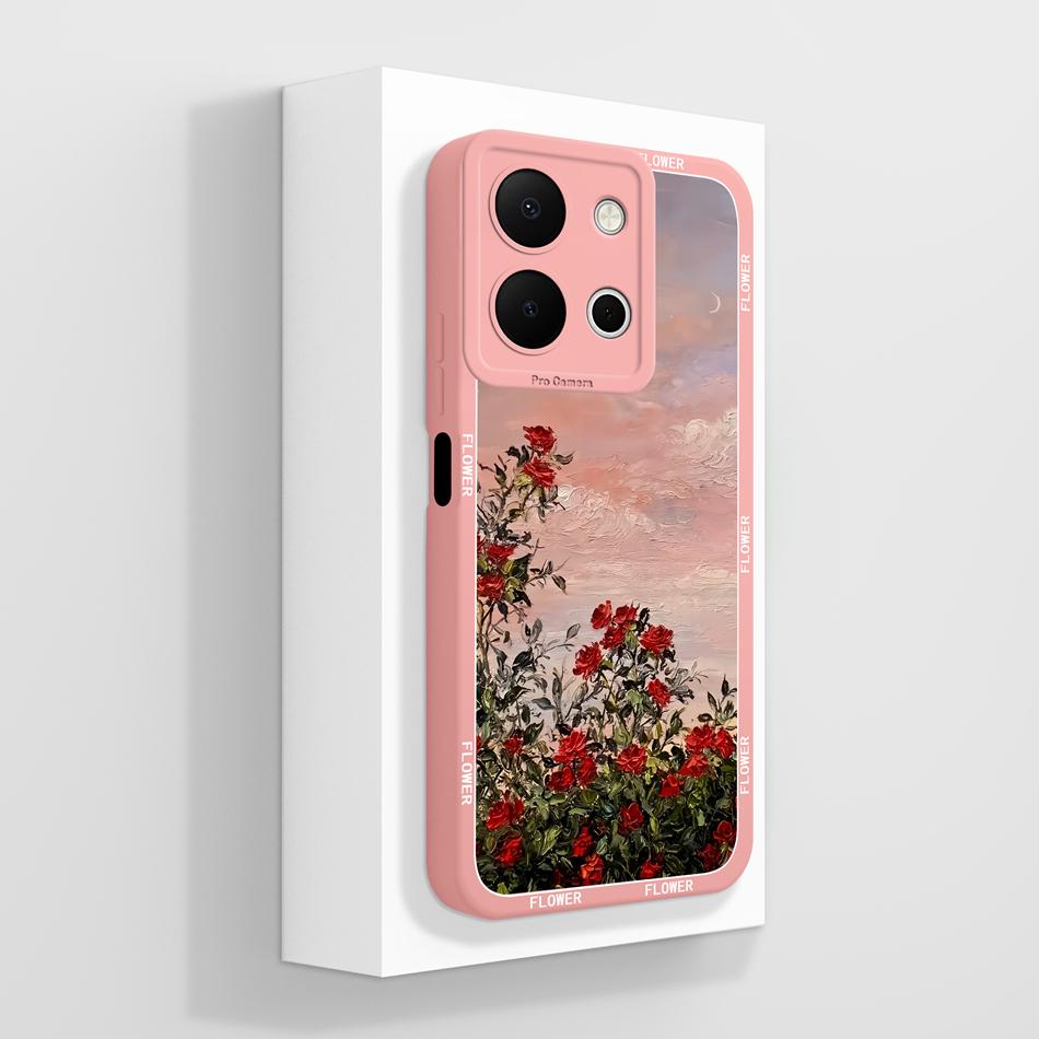 For Vivo Y36 4G 5G Case Soft Candy Painted Cover For Vivo Y 36 Premium Liquid Silicone Anti Drop Full Protection Back Cover Gift