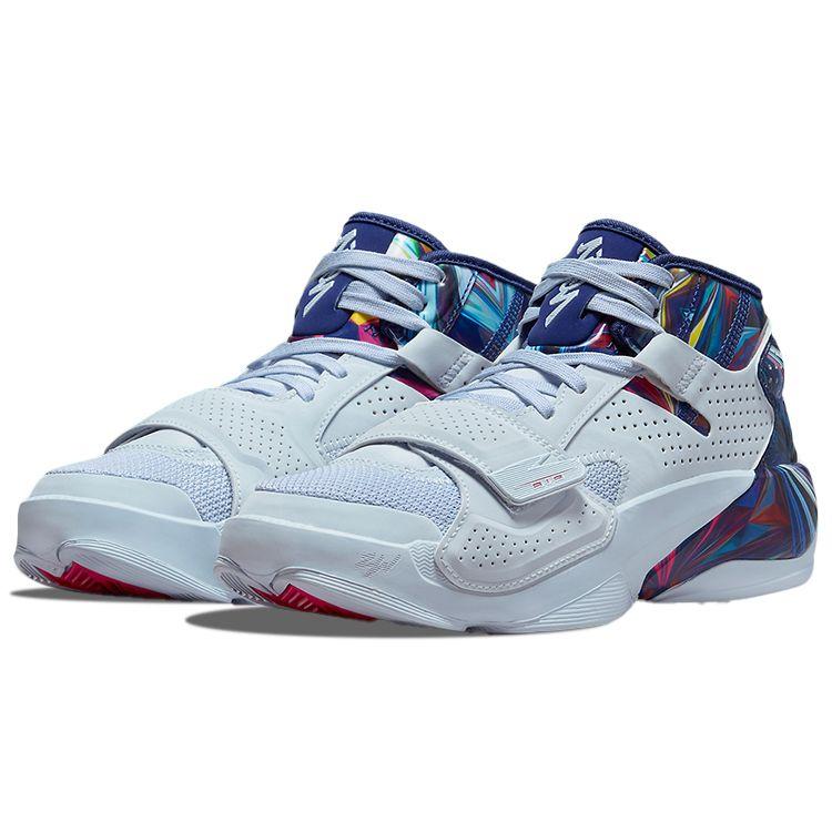 Air Jordan Zion 2 PF Hope Diamond Férfi Sneakerek Fehér Félkék Mélykirálykék DM0858-467