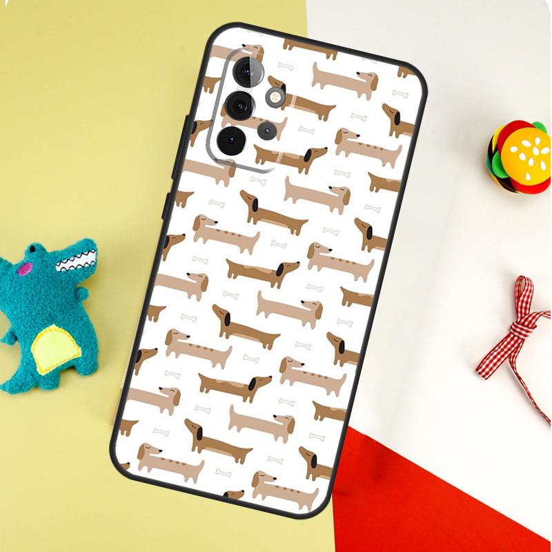 

Cartoon Dachshund Dog For Samsung Galaxy A22 A32 A52 A54 A34 A14 A55 A35 A15 A53 A33 A13 A05 A06 A16 Phone Case Samsung A16