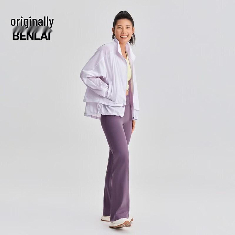BENLAI Women's Faux Two-Piece Stand Collar Sun Protection Jacket