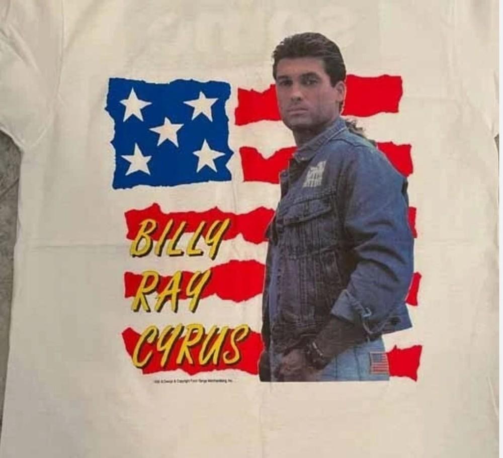 

Billy Ray Cyrus Vintage Tee Shirt - 1992 Never Worn White All Size Shirt 4XL
