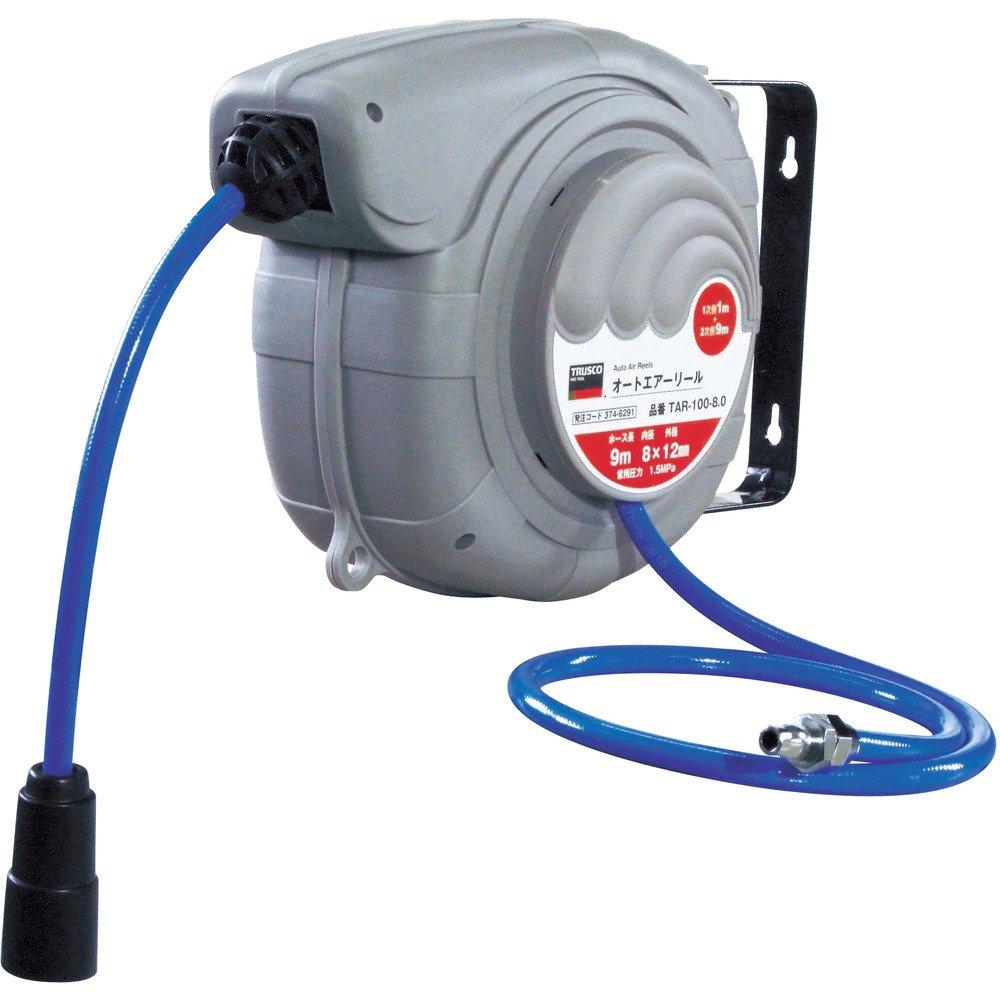 TRUSCO Auto Air X Reel, Gray, 8 12mm, 9m, TAR-100-8.0