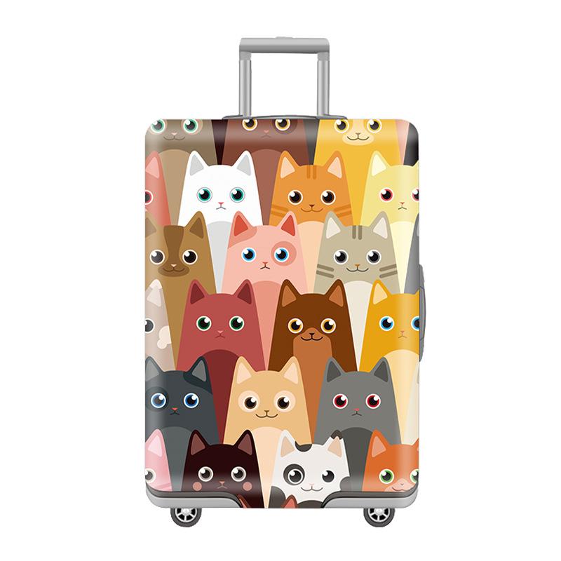 Elastiskt bagageskydd med logotryck: Slitstarkt, Förtjockat, Damm- och repkänsligt skydd för resväskor