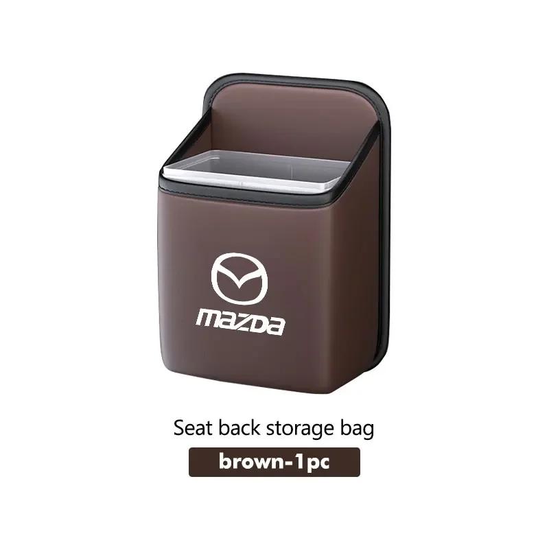 2025 Het Bilbarnstolsrygg Hängande Förvaringslåda Inbyggd Hink Diverseväska För Mazda 6 3 CX5 5 2 323 CX7 Demio Atenza Axela MX30 CX30
