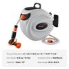 Retractable Hose Reel Water Hose Reel 65.6'x1/2" 180° Swivel Wall-Mounted