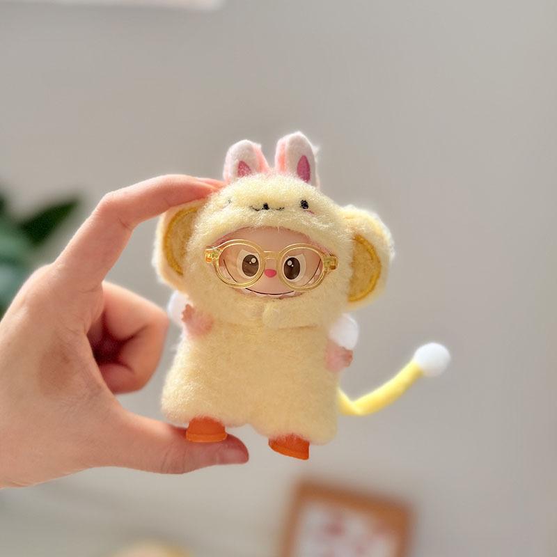 4.0 Heart Bottom Password Vinyl Plush Pendant Small Nose Doll Clothes Angel Yellow Monkey Suit Cute
