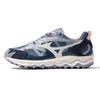 Mizuno Wave Mujin TL GTX Casual Navy Gray Sports Sneakers for Everyday Wear X Size and Shoes, (D1GA221707), Waterproof, (Navy Gray, 23.0, Men's