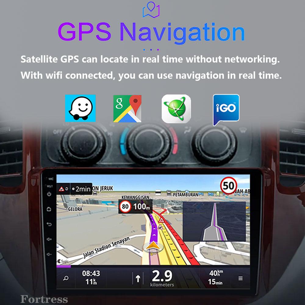 Fortress For Toyota Highlander 1 XU20 2001-2007 Multimedia Video Player Navigation Stereo 2 Din DVD Head Unit Android Car Radio