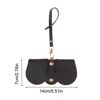 1ks Retro kožená ručně vyráběná brašna na brýle Ochranné pouzdro na brýle