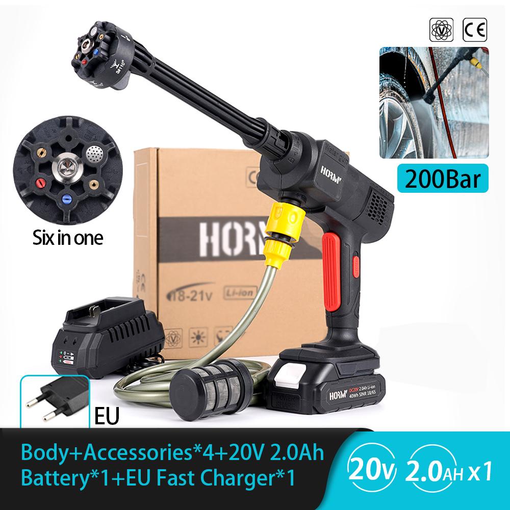 

20 бар беспроводной пистолет высокого давления для мойки автомобилей принадлежности для мойки пеногенератор водяной пистолет распылитель очиститель для мойки автомобилей для Makita 18 В аккумулятор Battery Powered