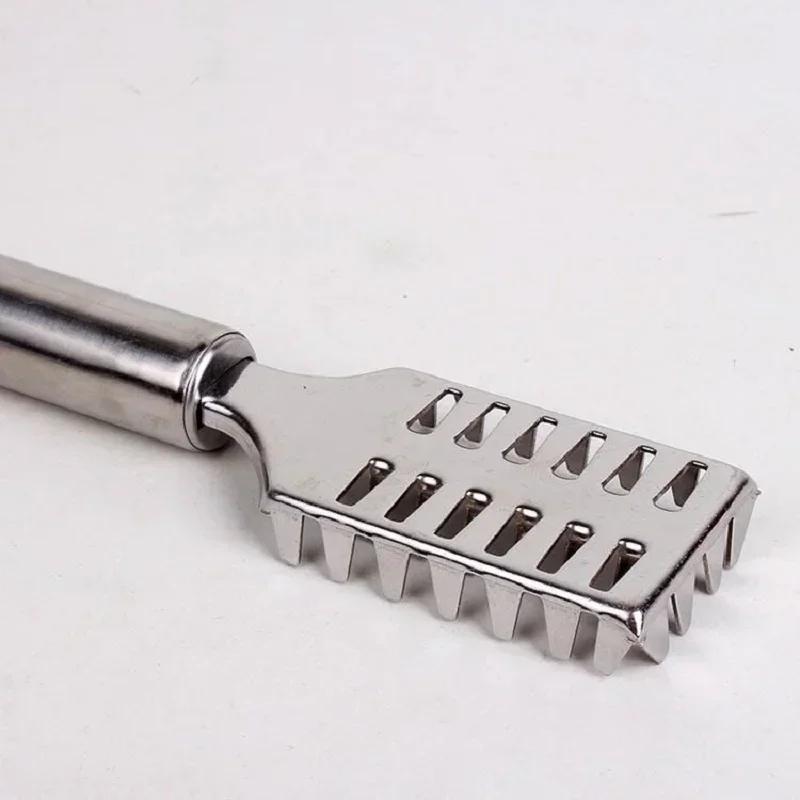 1 STÜCK Fischhautbürste Schaben Angelschuppenbürste Reiben Küchenwerkzeuge Schnelles Entfernen Fischmesser Reinigungsschäler Silber Meeresfrüchtewerkzeuge